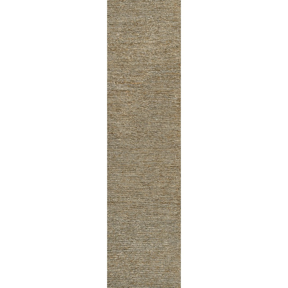 Kasv Rustic Farmhouse Woven Jute Solid Area Rug