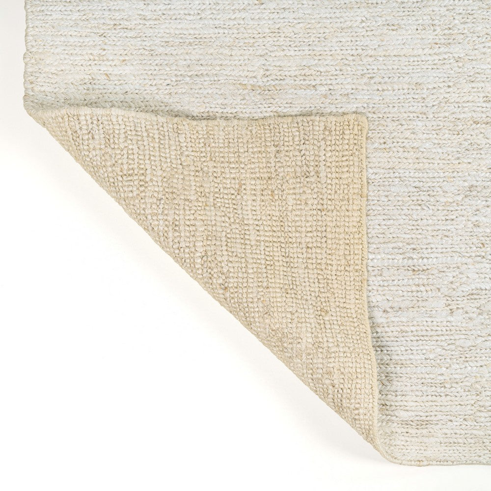 Kasv Rustic Farmhouse Woven Jute Solid Area Rug