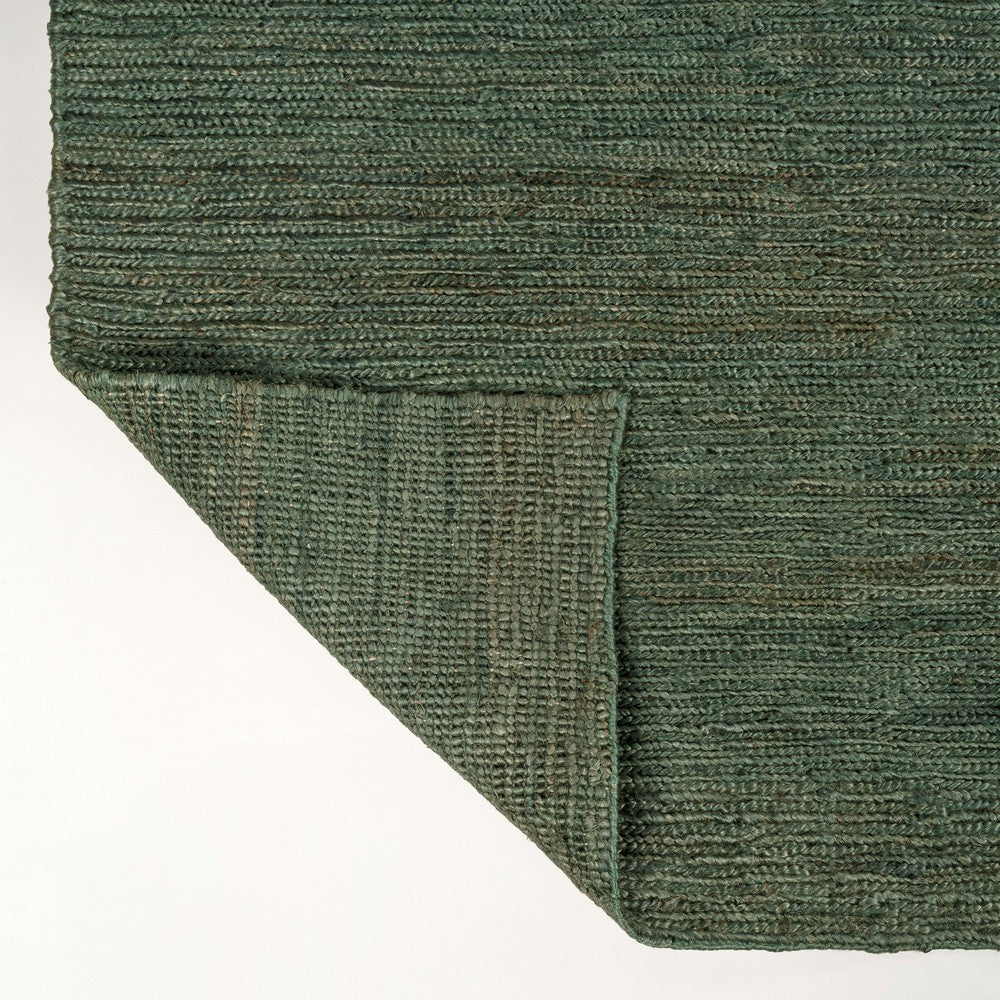 Kasv Rustic Farmhouse Woven Jute Solid Area Rug