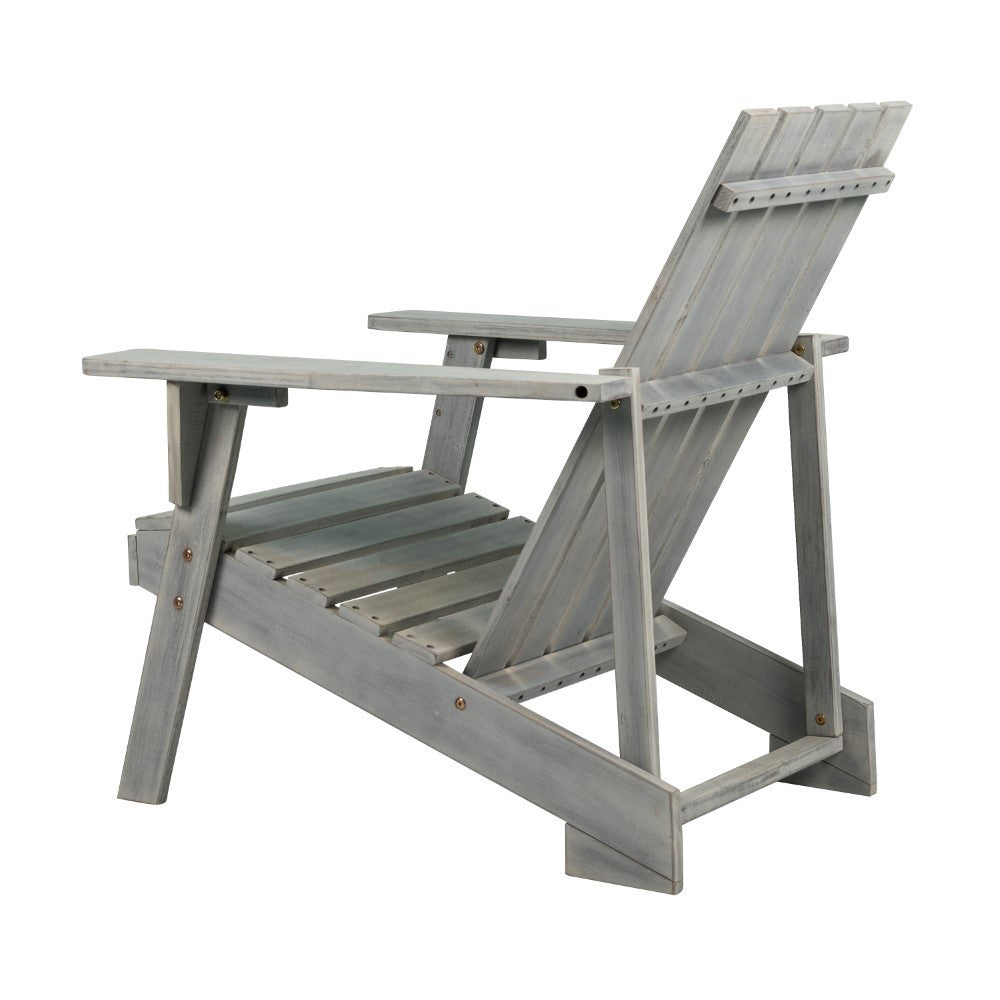 Sandy Outdoor Patio Modern Acacia Wood Adirondack Chair