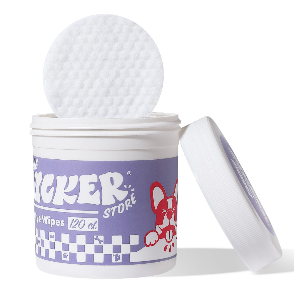 TailUp Dog Eye and Tear Stain Hypoallergenic Wipes with Extracts of Chamomile and Oat Kernel