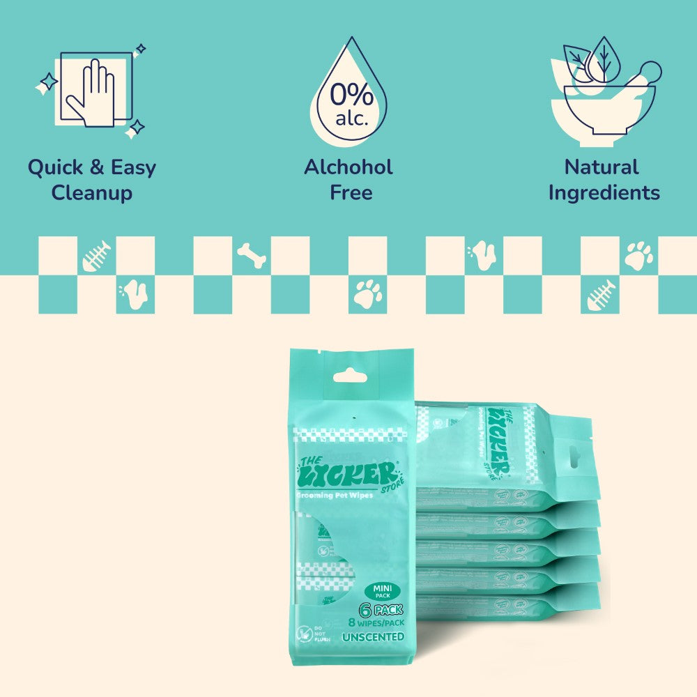 Jumpy Dog Body Hypoallergenic Wipes with Extracts of Aloe Vera Leaf, Chamomile, Shea Butter