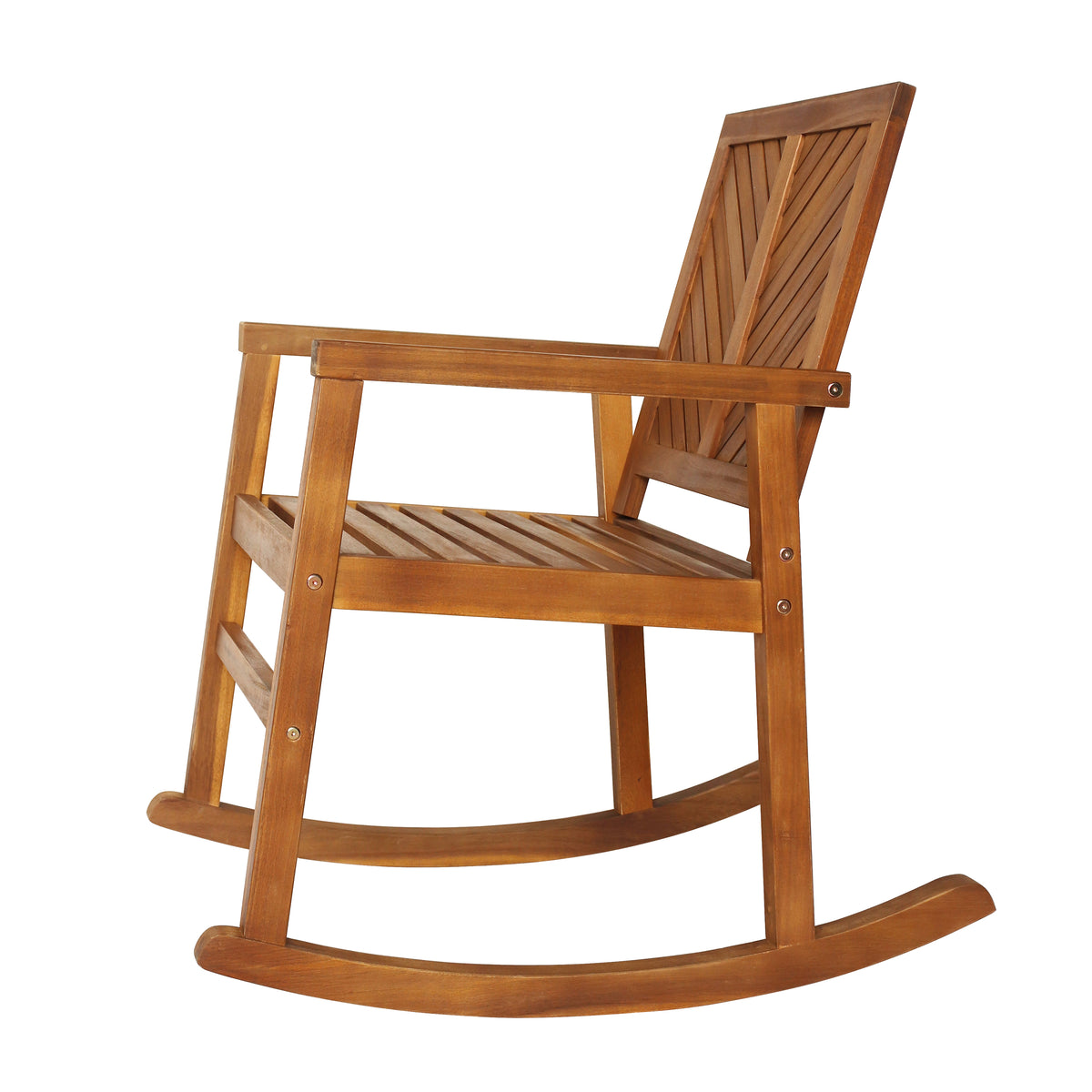 Timothy Chevron-Back Outdoor Rocking Chair