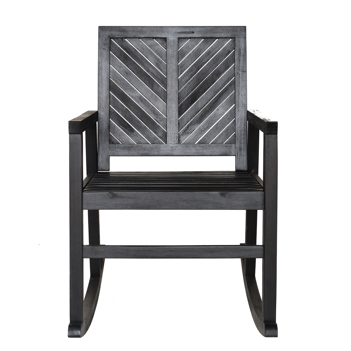 Timothy Chevron-Back Outdoor Rocking Chair