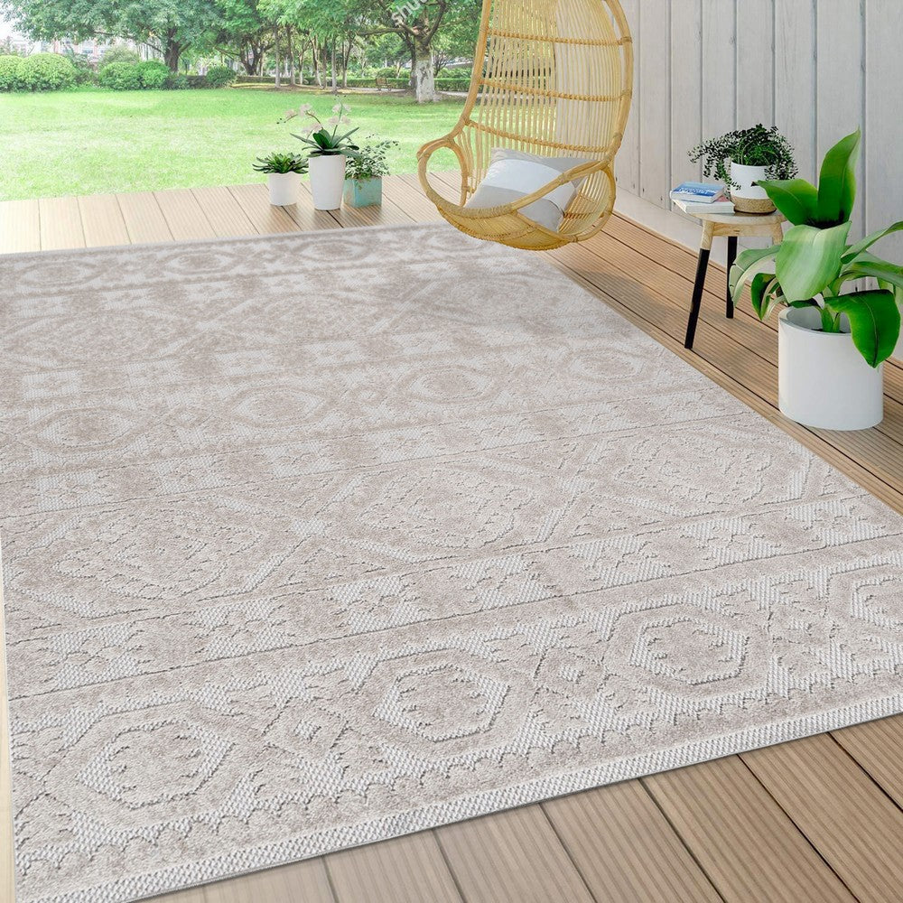 Valongo Citta High-Low Pile Mediterranean Indoor/Outdoor Area Rug