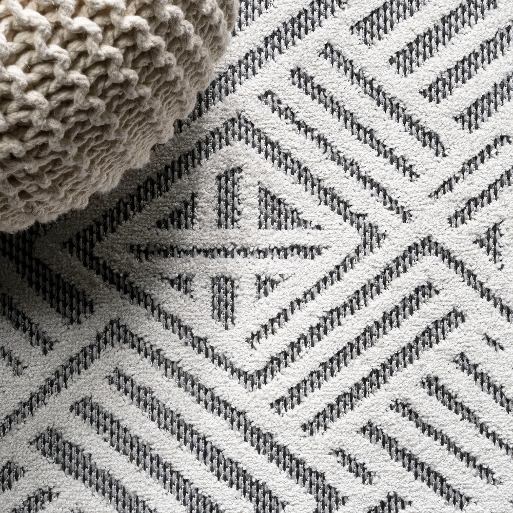 Viseu Jordan High-Low Pile Art Indoor/Outdoor Area Rug