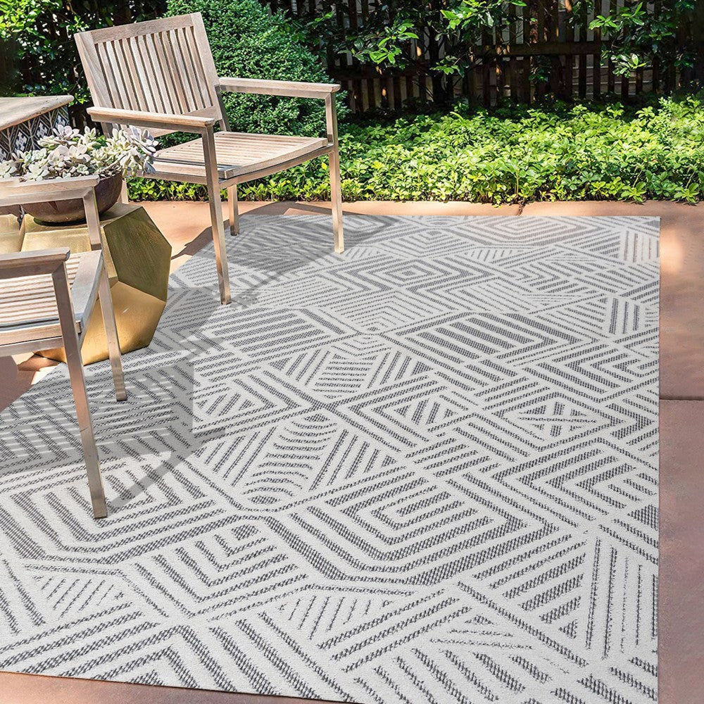 Viseu Jordan High-Low Pile Art Indoor/Outdoor Area Rug