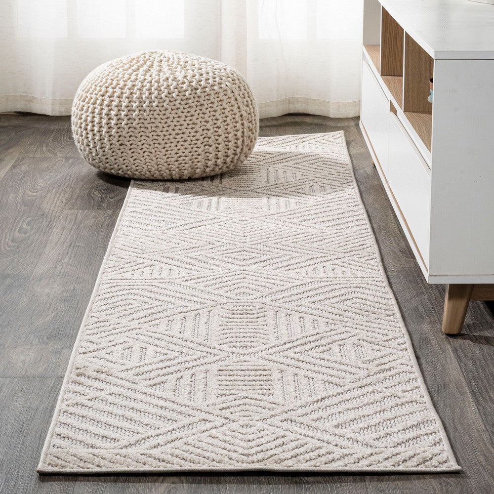 Viseu Jordan High-Low Pile Art Indoor/Outdoor Area Rug
