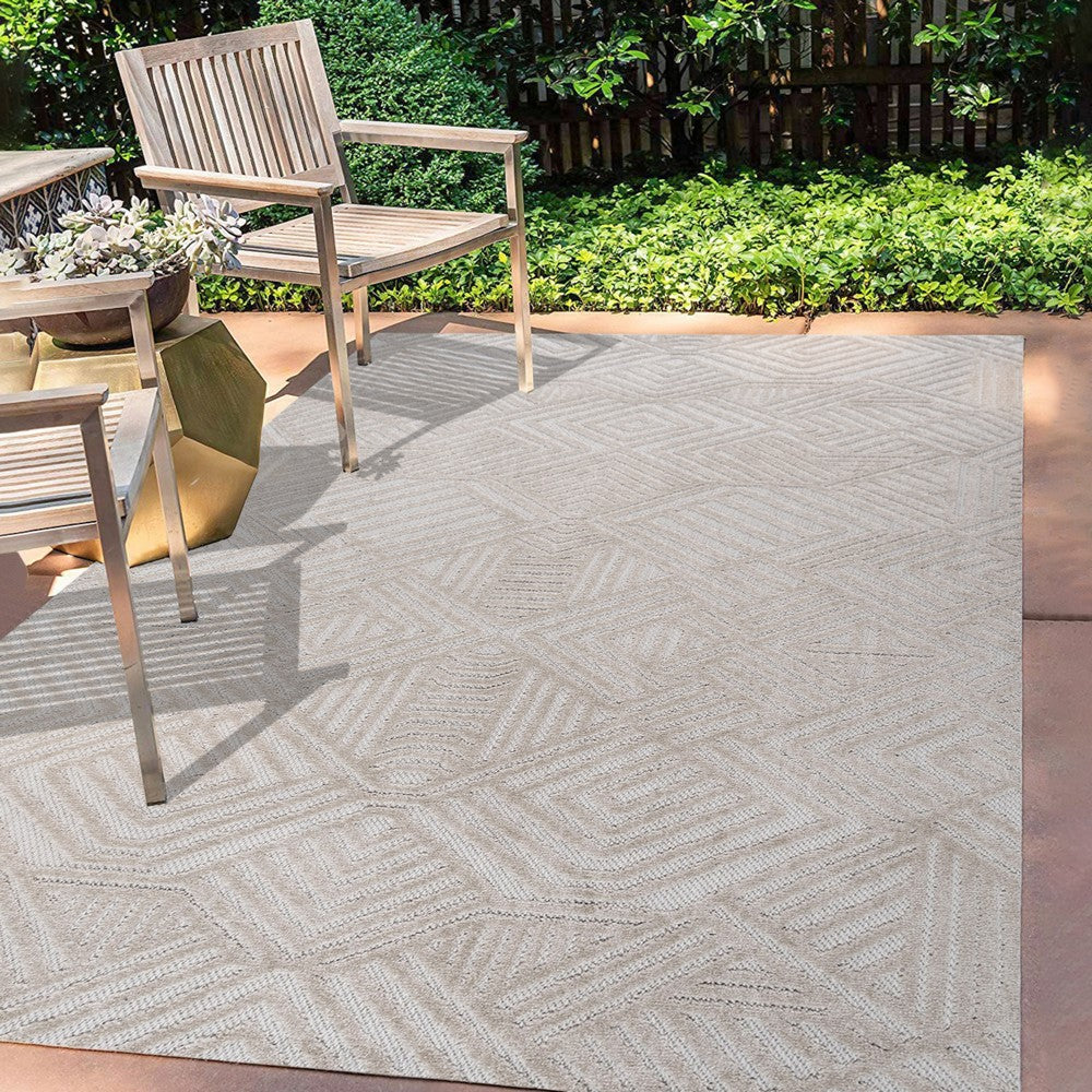 Viseu Jordan High-Low Pile Art Indoor/Outdoor Area Rug