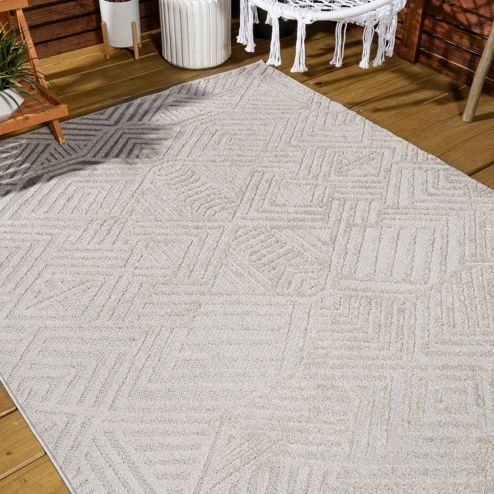 Viseu Jordan High-Low Pile Art Indoor/Outdoor Area Rug