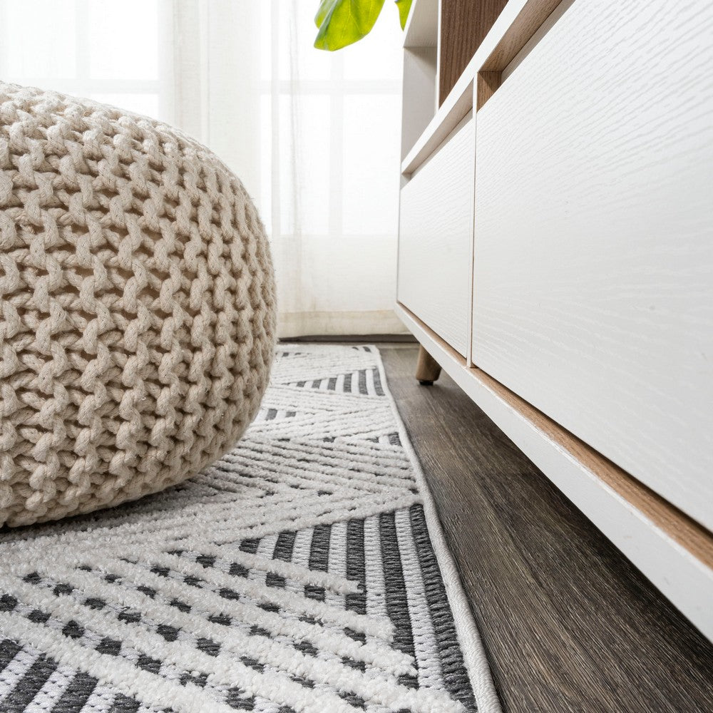 Tavira Jazz High-Low Pile Art Indoor/Outdoor Area Rug