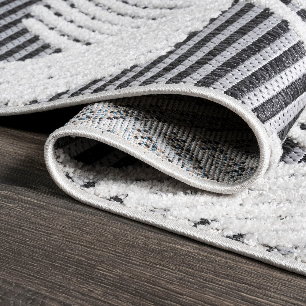 Tavira Jazz High-Low Pile Art Indoor/Outdoor Area Rug