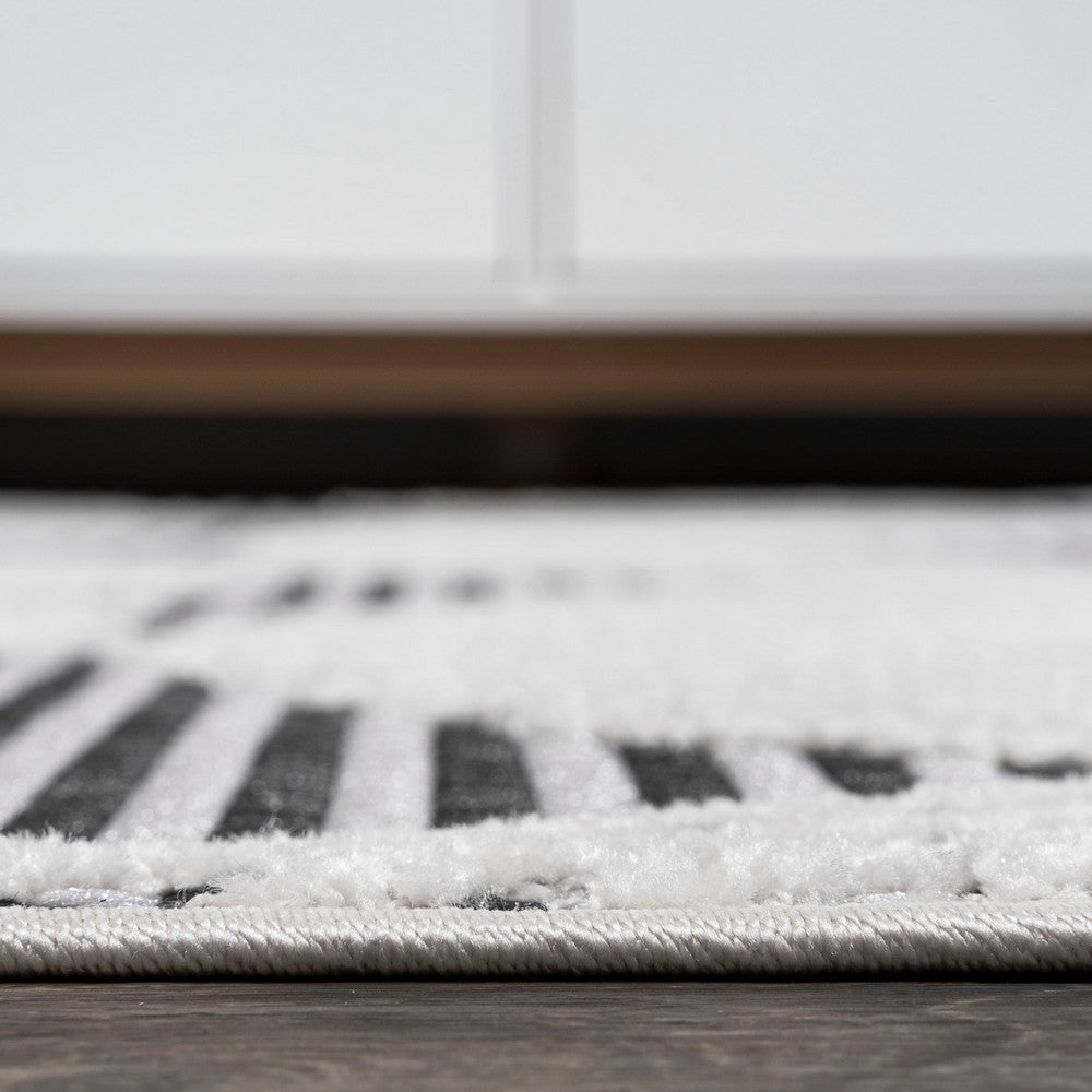 Tavira Jazz High-Low Pile Art Indoor/Outdoor Area Rug