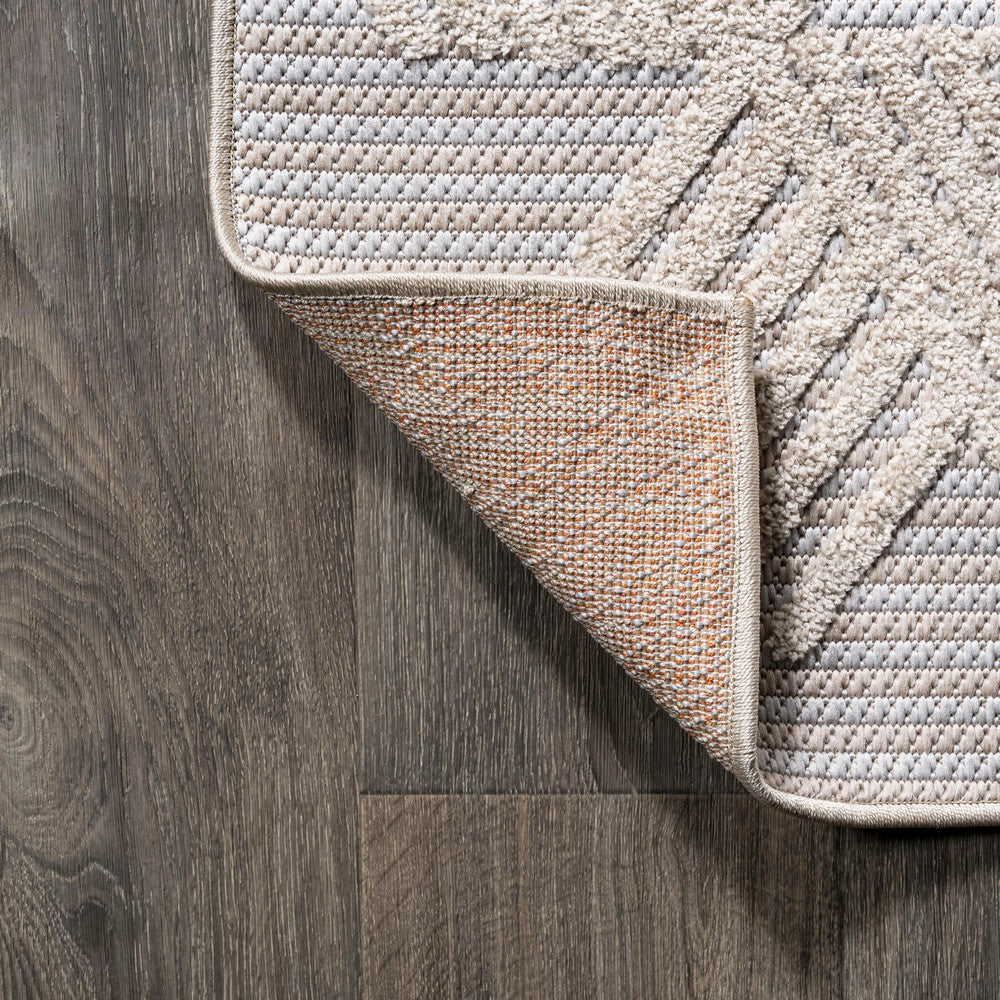 Tavira Jazz High-Low Pile Art Indoor/Outdoor Area Rug