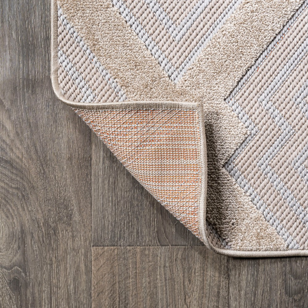 Porto Duwun High-Low Pile Ogee Indoor/Outdoor Area Rug