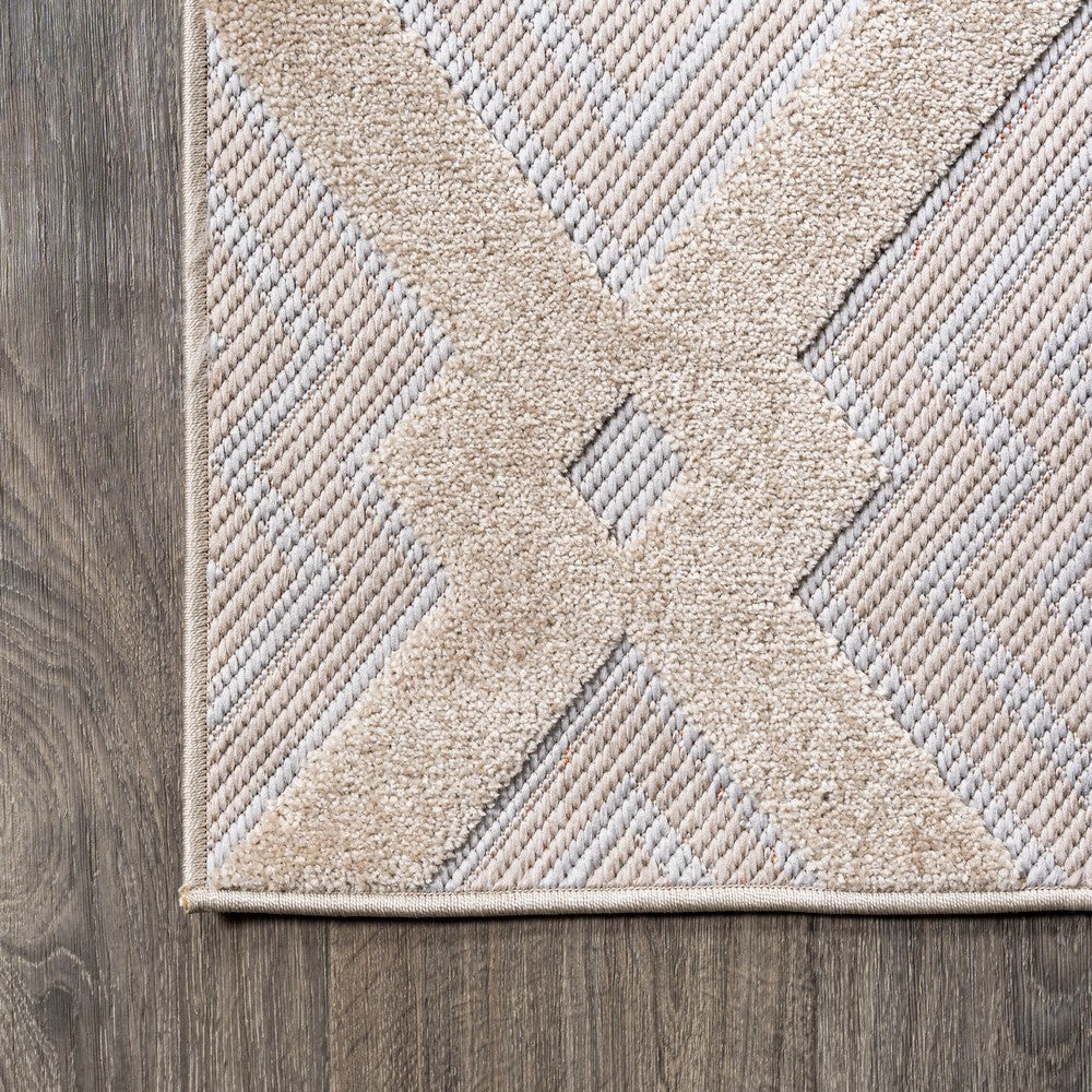 Porto Duwun High-Low Pile Ogee Indoor/Outdoor Area Rug