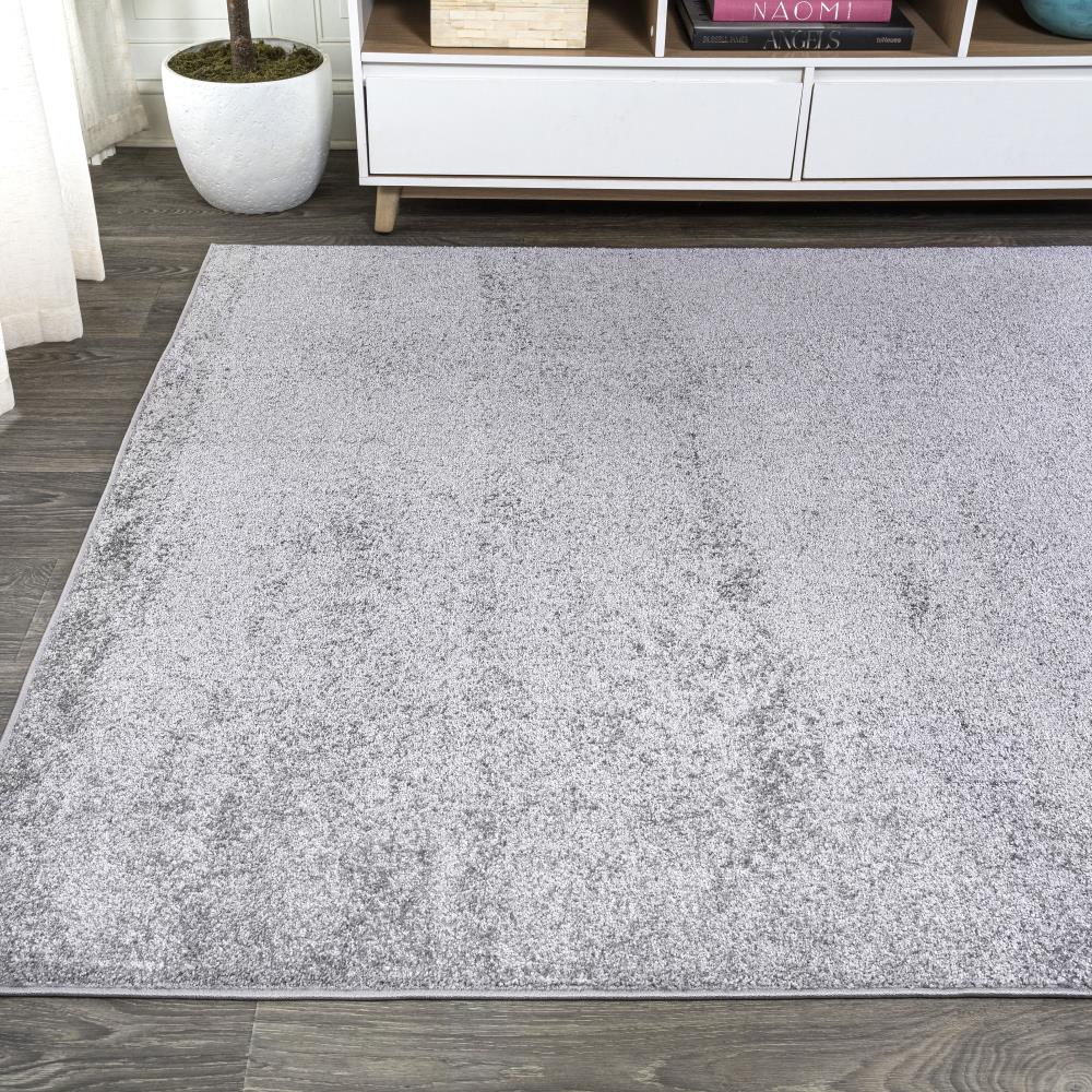 Trivor Haze Solid Low-Pile Area Rug Gray
