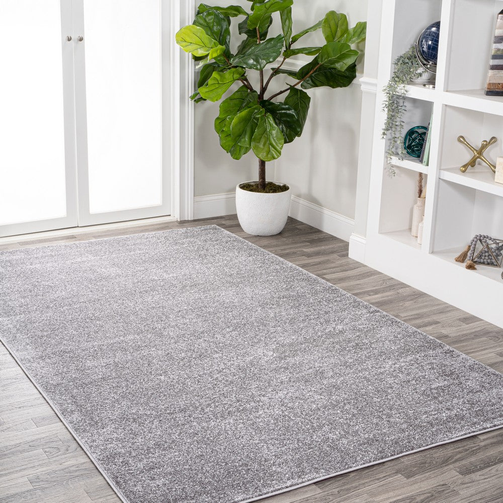 Trivor Haze Solid Low-Pile Area Rug Gray