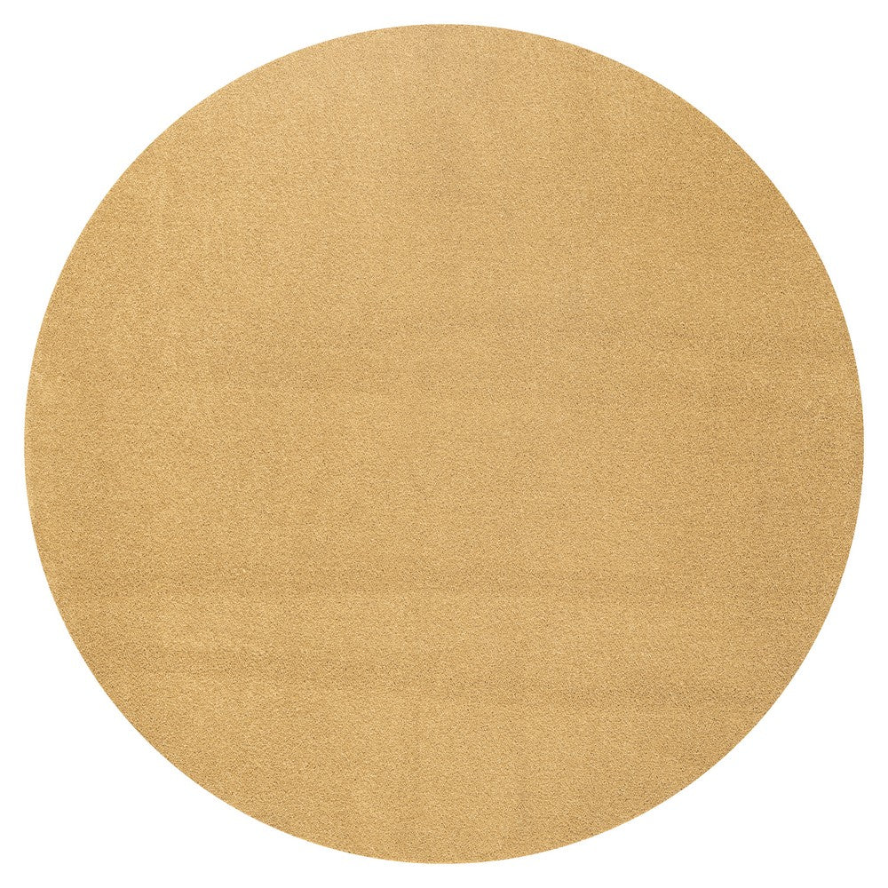 Trivor Haze Solid Low-Pile Area Rug Mustard