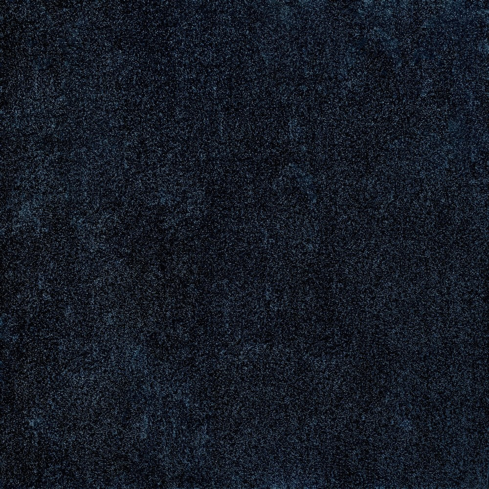 Trivor Haze Solid Low-Pile Area Rug Navy
