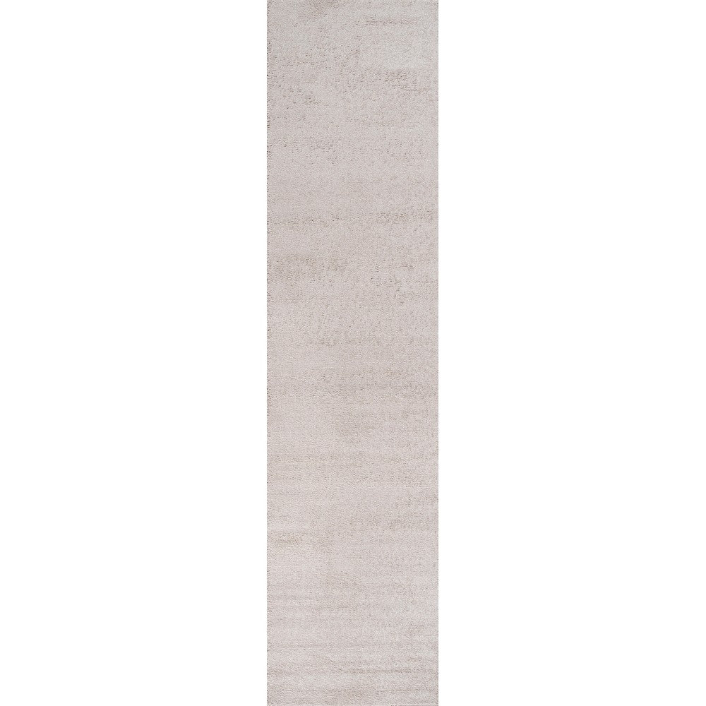Trivor Haze Solid Low-Pile Area Rug Ivory