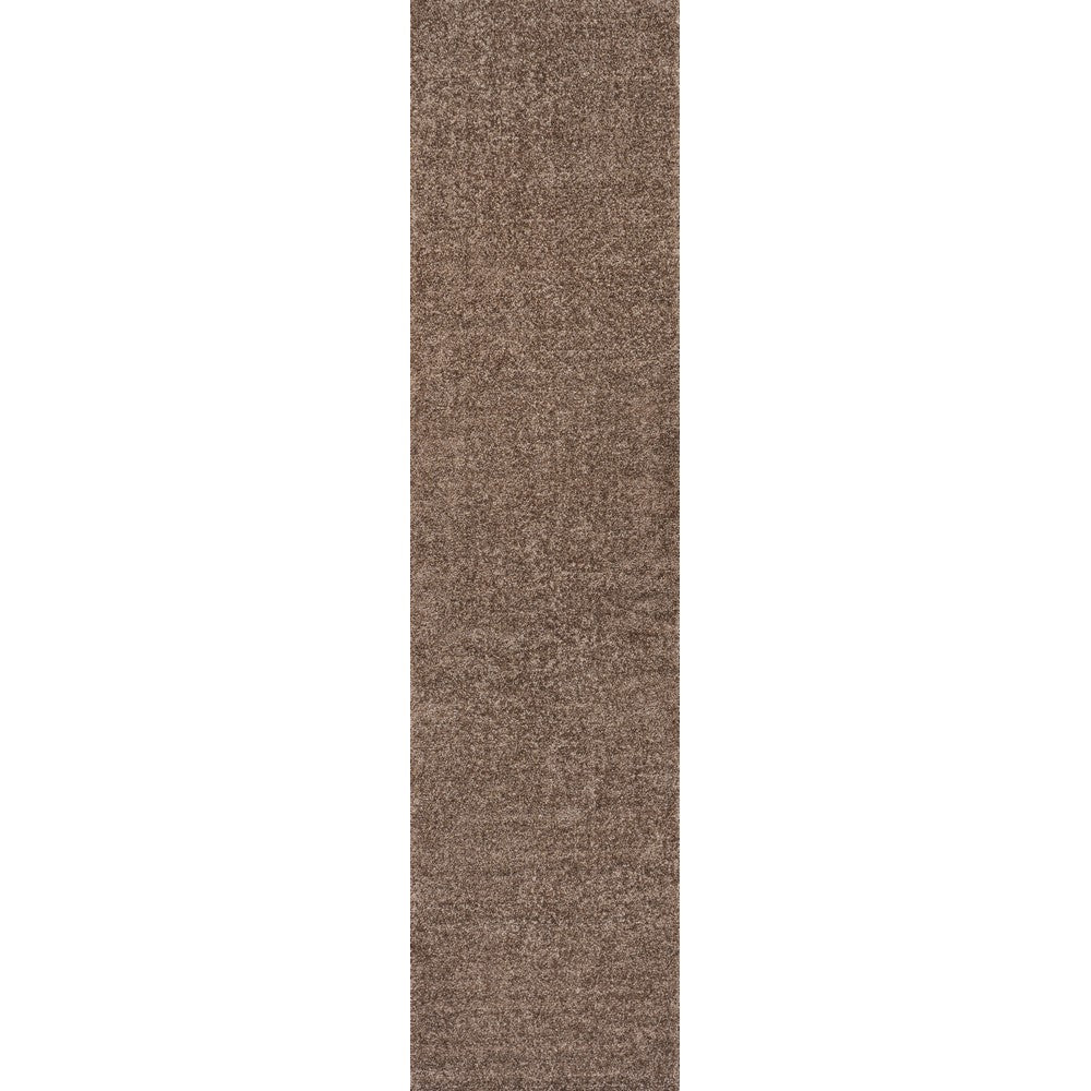 Trivor Haze Solid Low-Pile Area Rug Brown