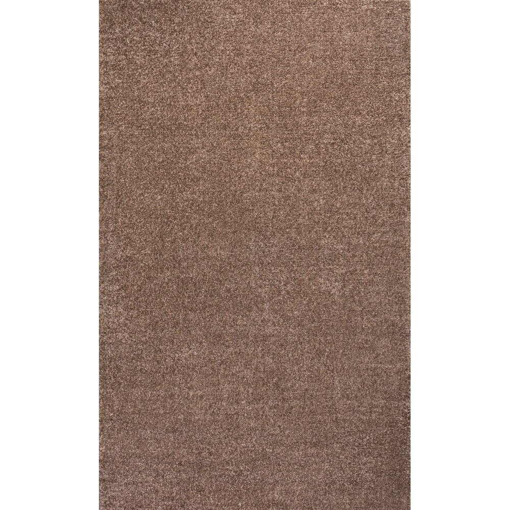 Trivor Haze Solid Low-Pile Area Rug Brown