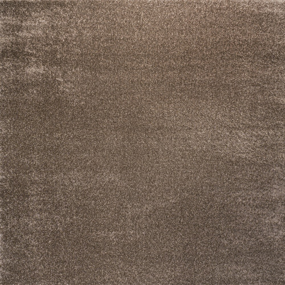 Trivor Haze Solid Low-Pile Area Rug Brown