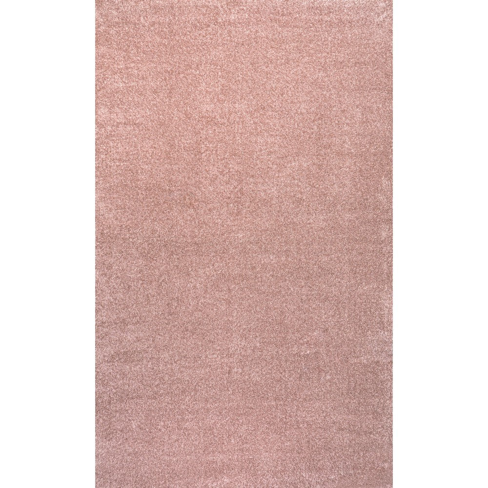 Trivor Haze Solid Low-pile Area Rug Pink