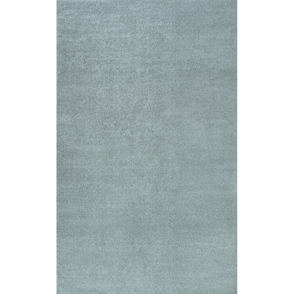 Trivor Haze Solid Low-pile Area Rug Light Blue