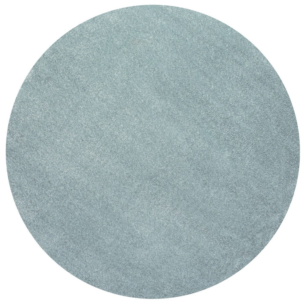 Trivor Haze Solid Low-pile Area Rug Light Blue