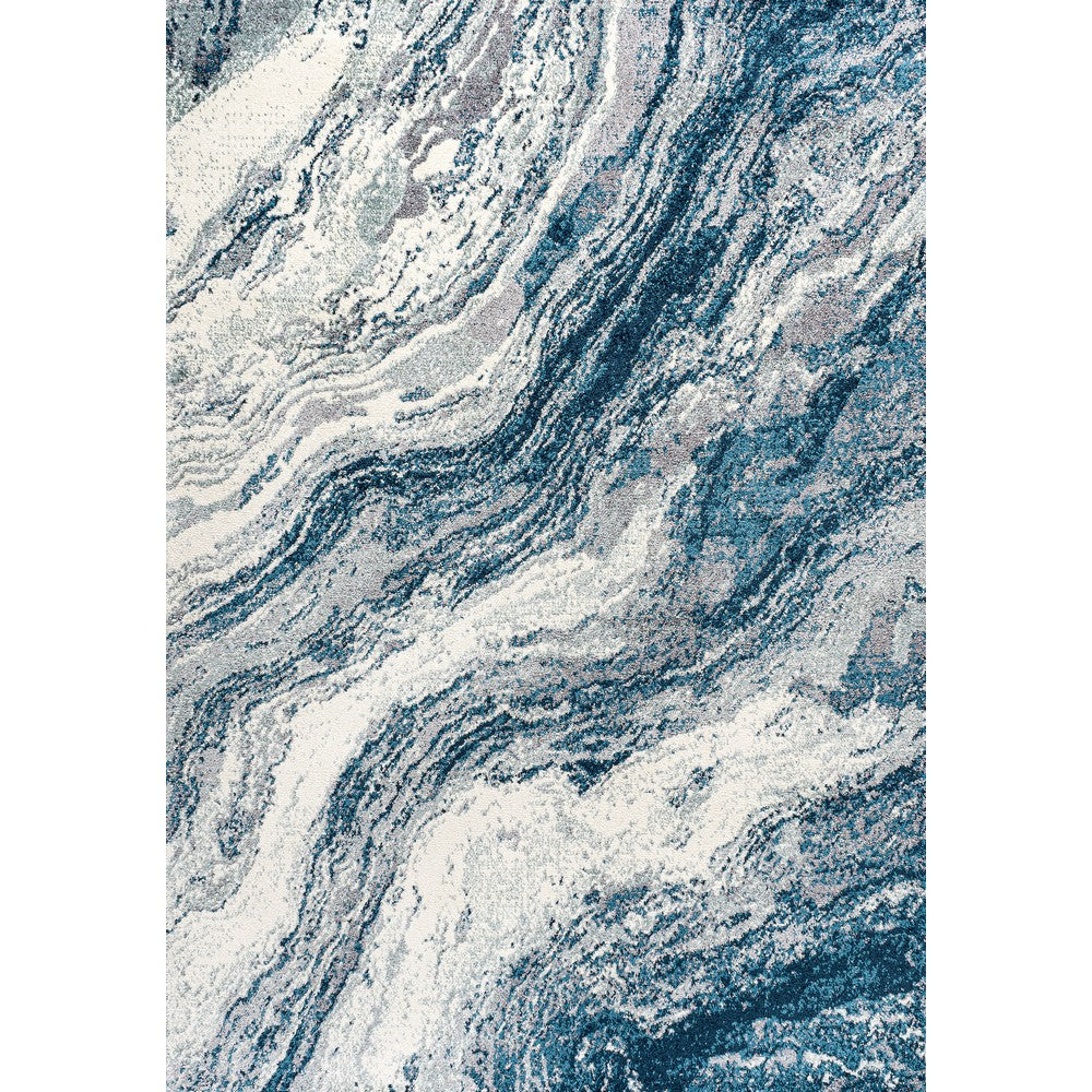 Uma Contemporary Glam Abstract Marble Area Rug