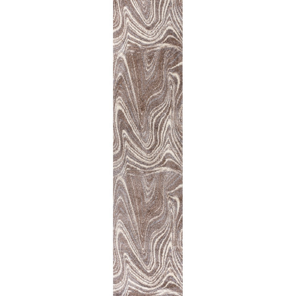 Saloni Contemporary Glam Abstract Marble Area Rug