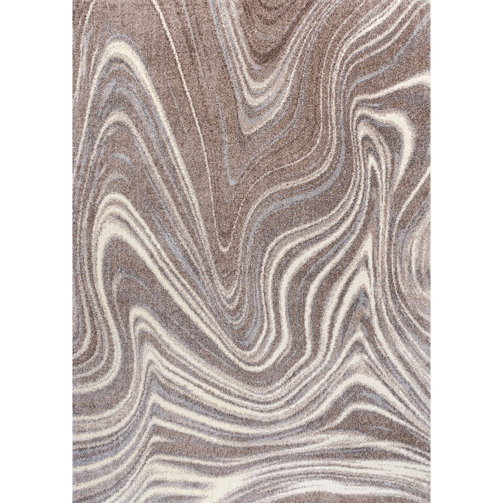Saloni Contemporary Glam Abstract Marble Area Rug
