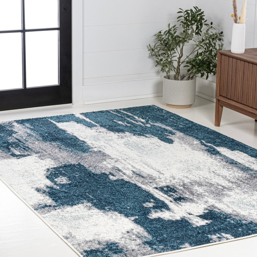 Zowe Contemporary Bohemian Abstract Marble Area Rug