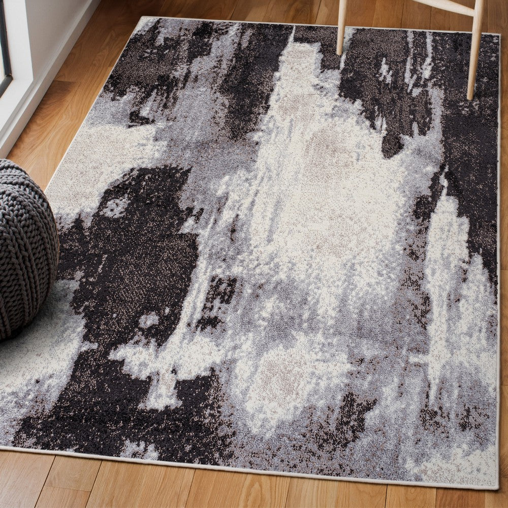 Zowe Contemporary Bohemian Abstract Marble Area Rug