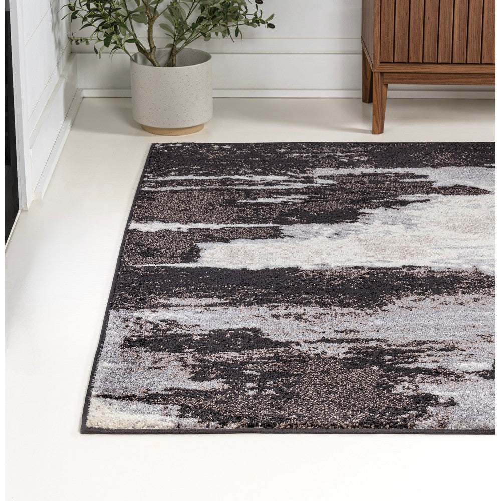 Zowe Contemporary Bohemian Abstract Marble Area Rug