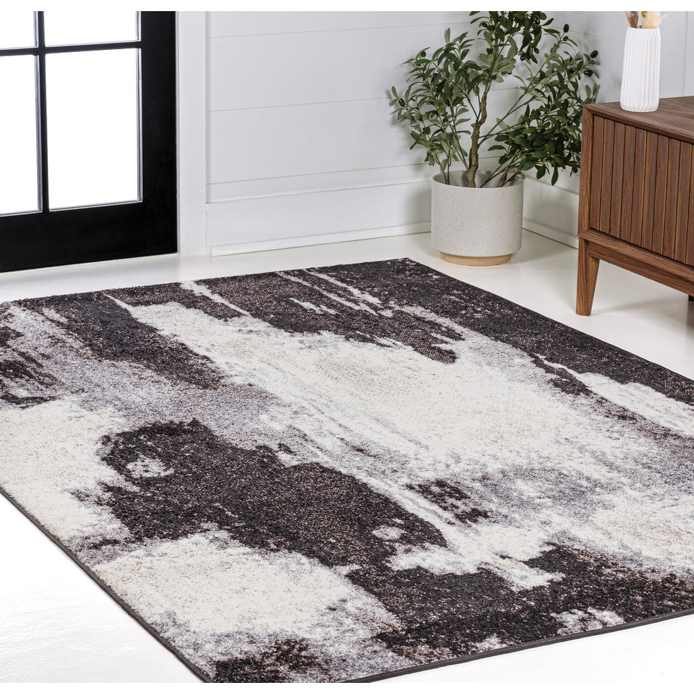 Zowe Contemporary Bohemian Abstract Marble Area Rug