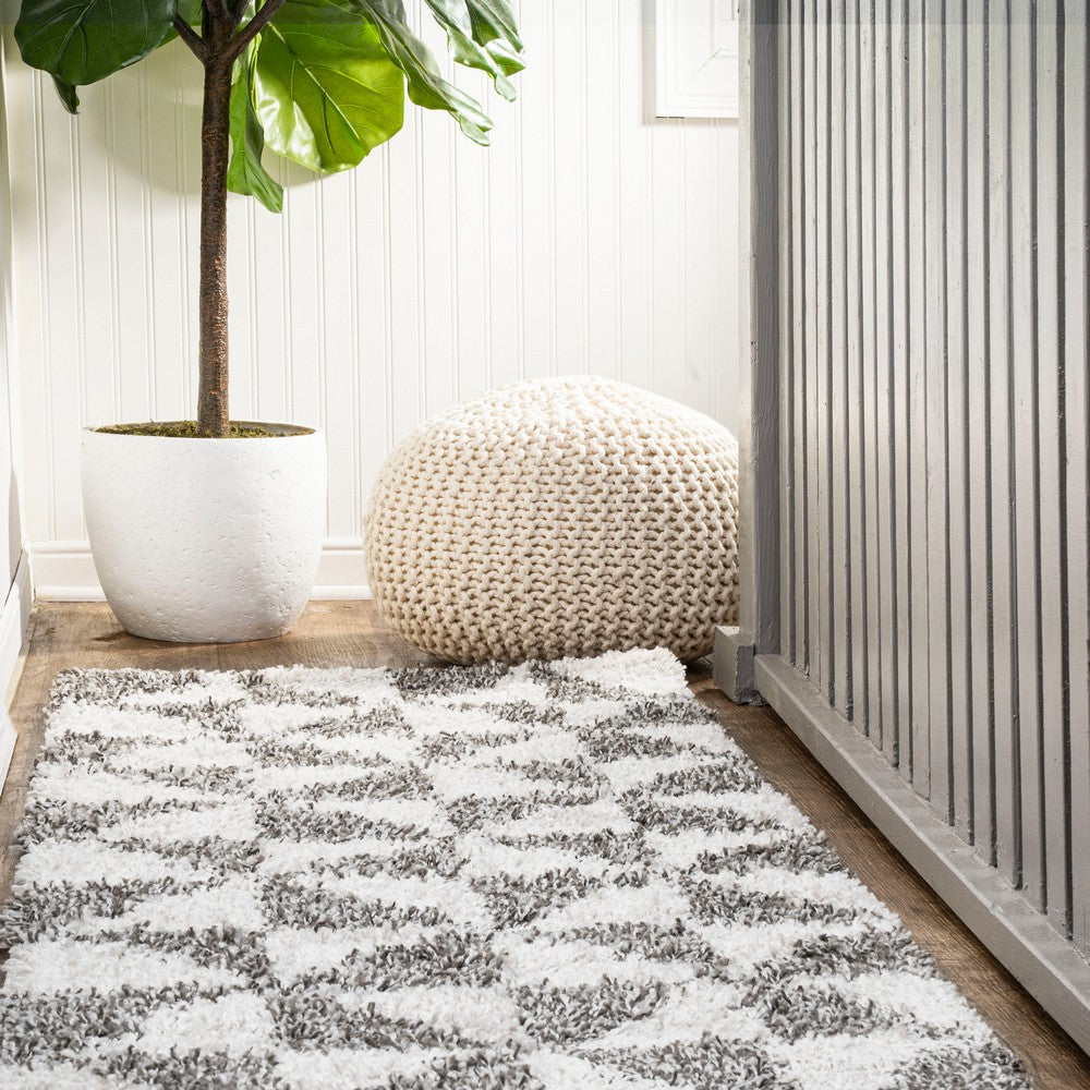 Meda Alcudia Geometric Shag Area Rug