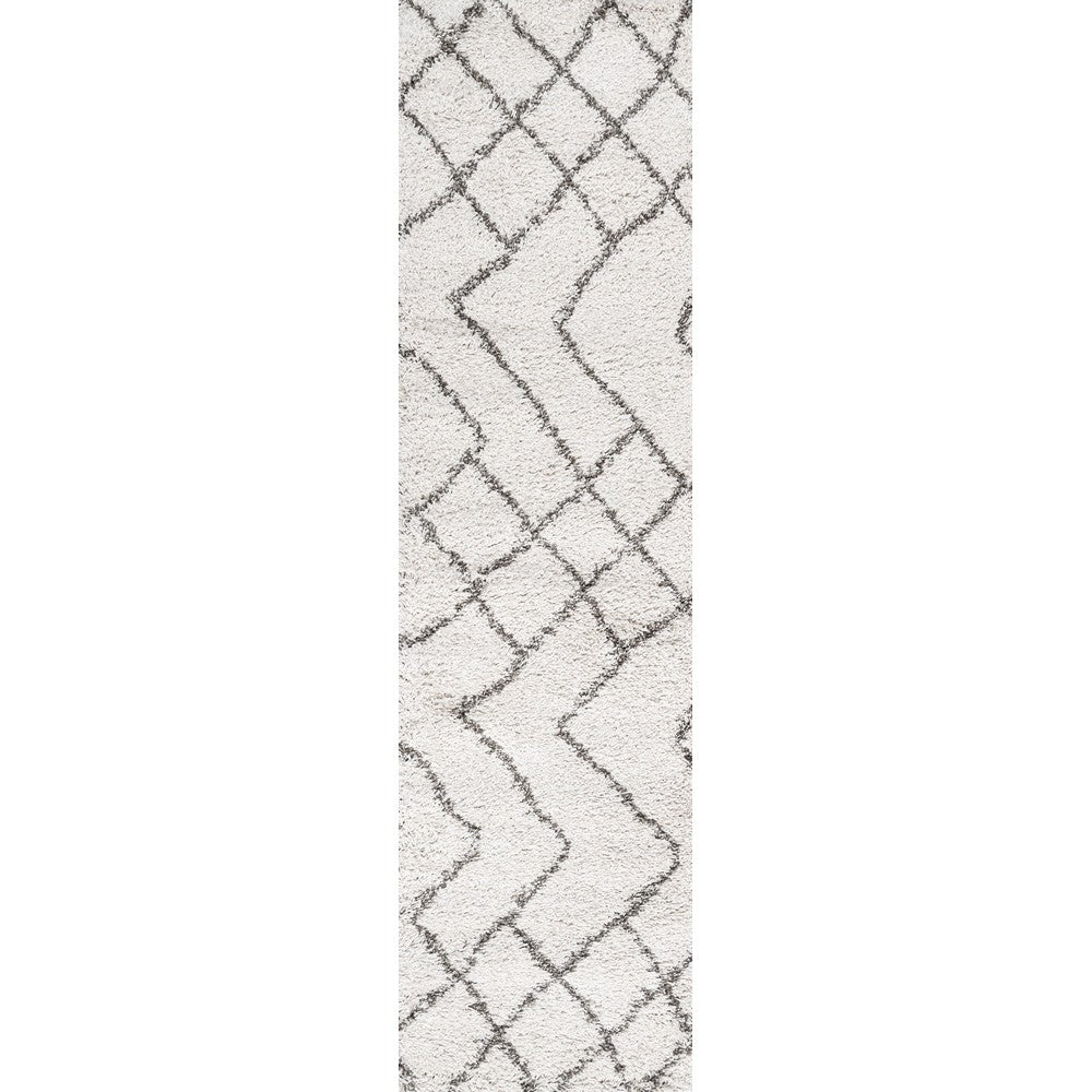 Moura Inca Moroccan Diamond Shag Area Rug