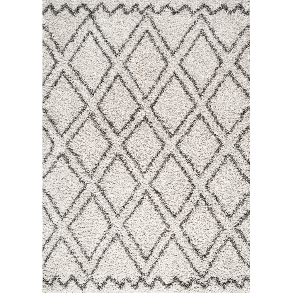 Mealhada Soller Diamond Trellis Shag Area Rug