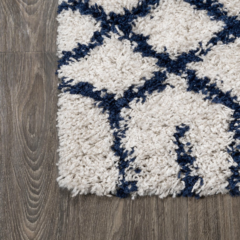 Montijo Algaida Moroccan Diamond Shag Area Rug