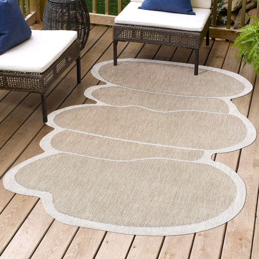 Dity Modern Rustic Abstract Indoor/Outdoor Area Rug