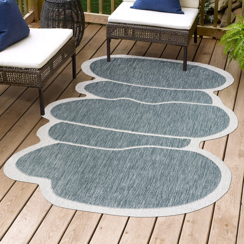 Dity Modern Rustic Abstract Indoor/Outdoor Area Rug