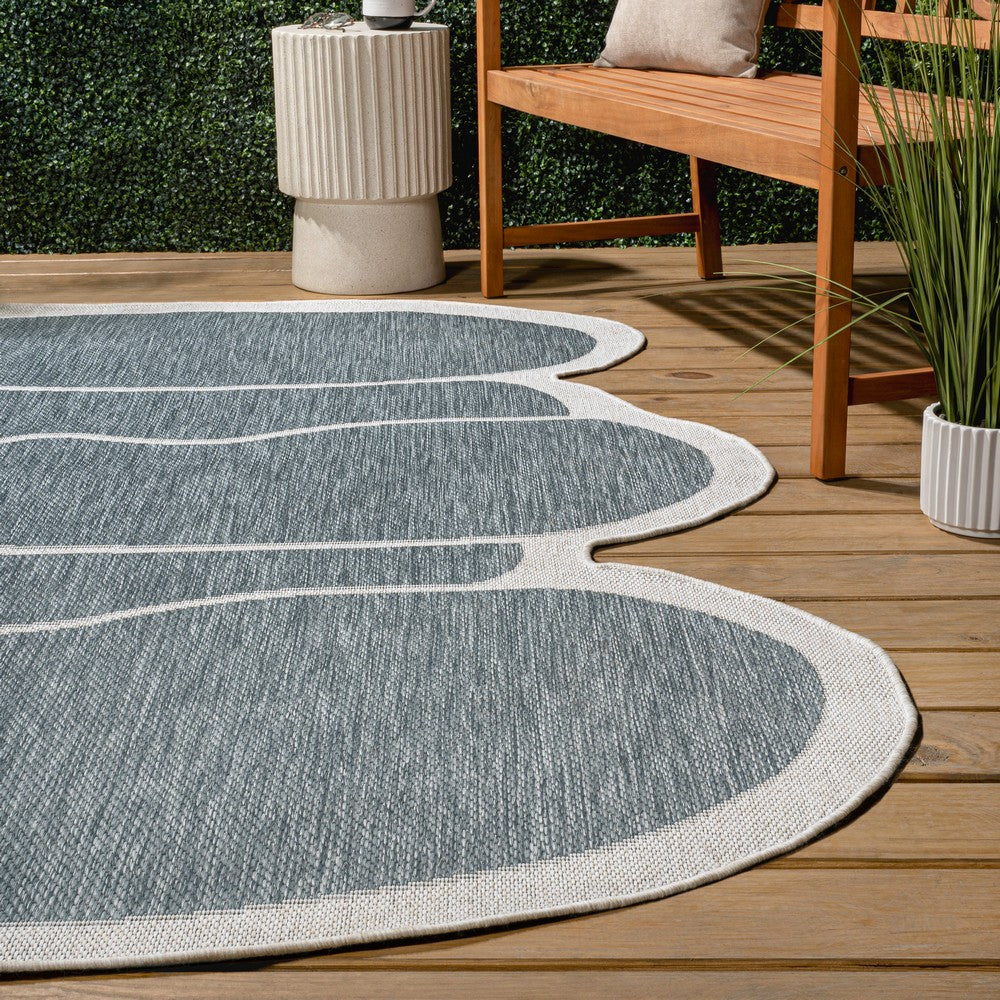 Dity Modern Rustic Abstract Indoor/Outdoor Area Rug