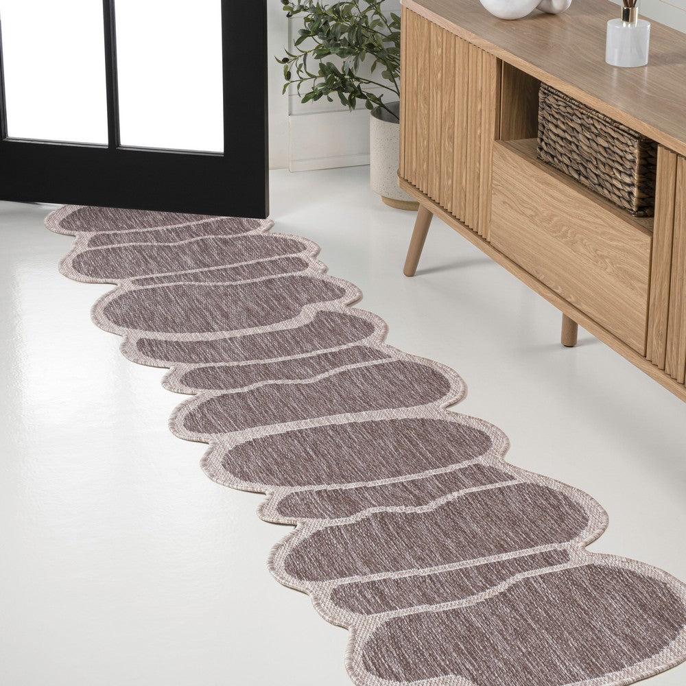 Dity Modern Rustic Abstract Indoor/Outdoor Area Rug