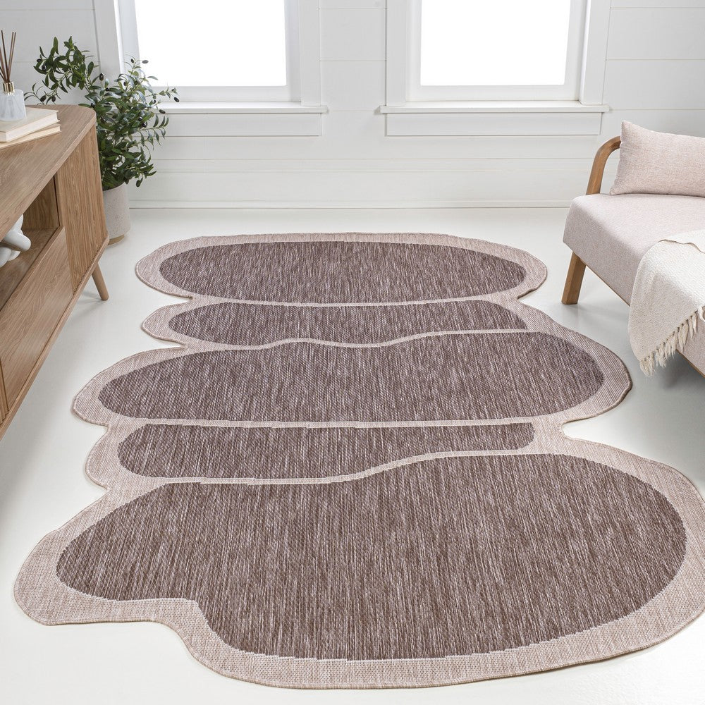 Dity Modern Rustic Abstract Indoor/Outdoor Area Rug
