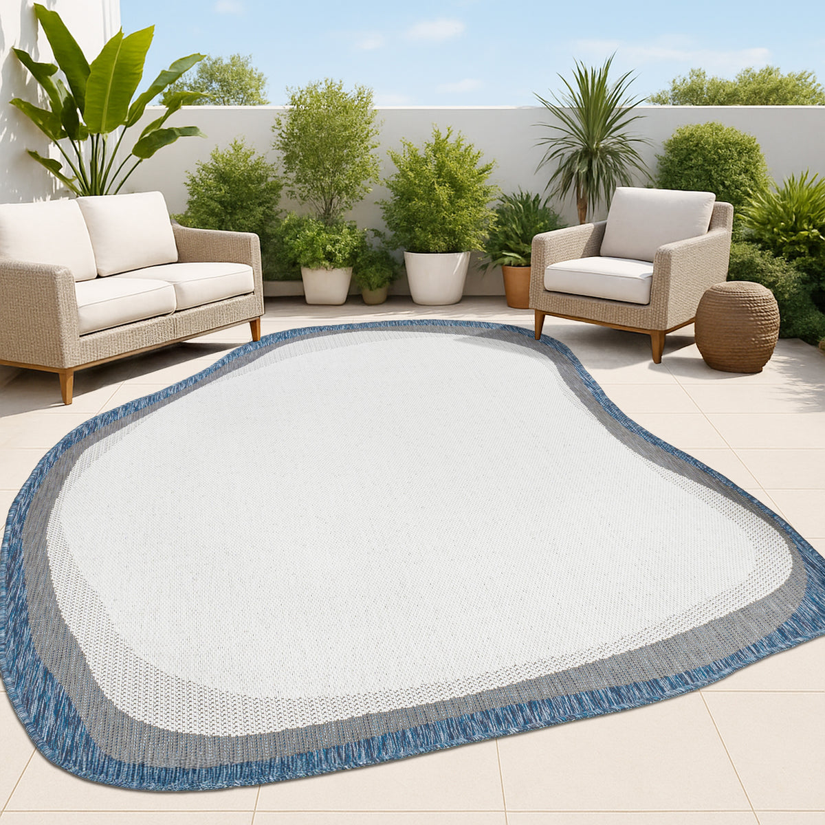 Aurora Modern Rustic Abstract Indoor/Outdoor Area Rug