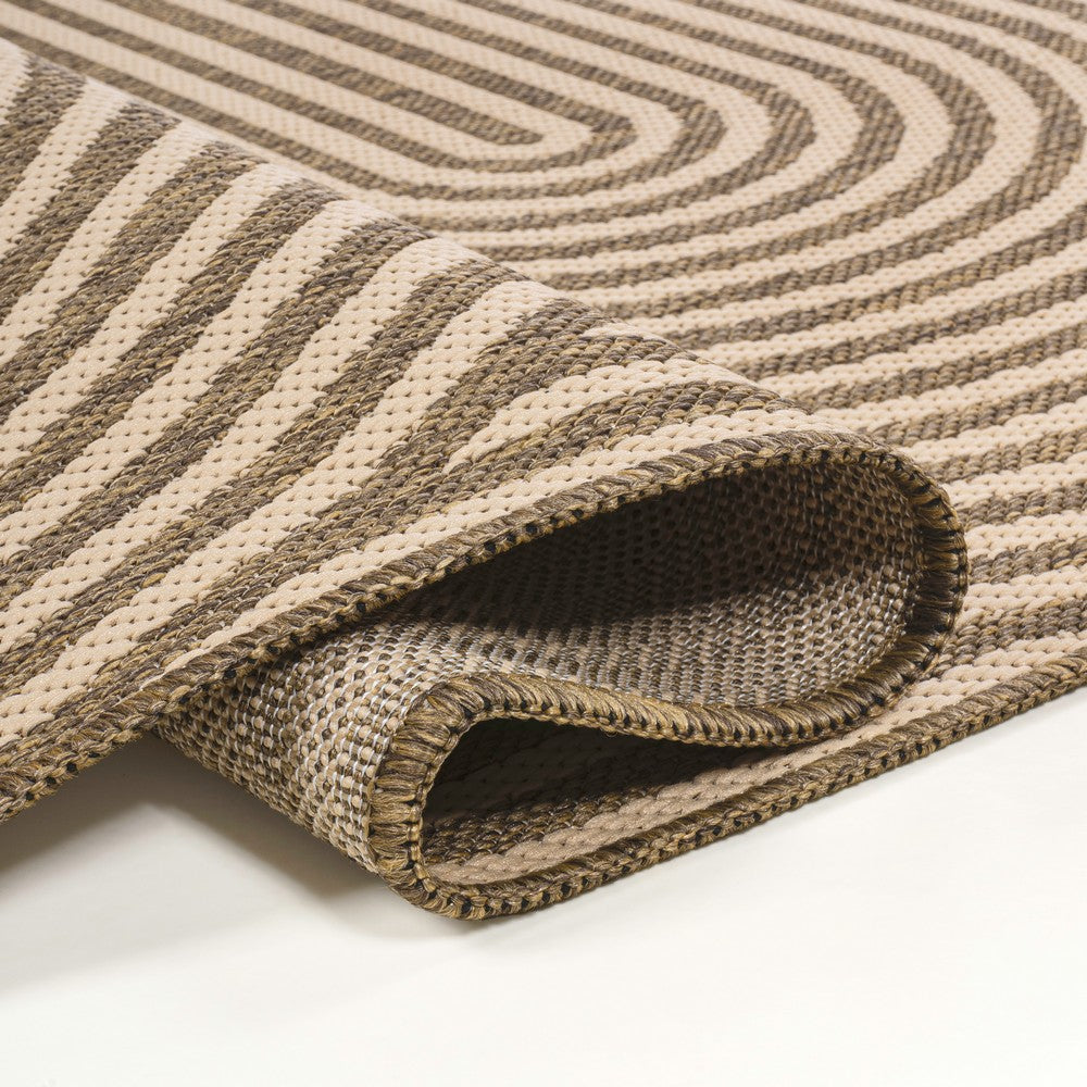 Fern Modern Geometric Arch Stripe Indoor/Outdoor Area Rug