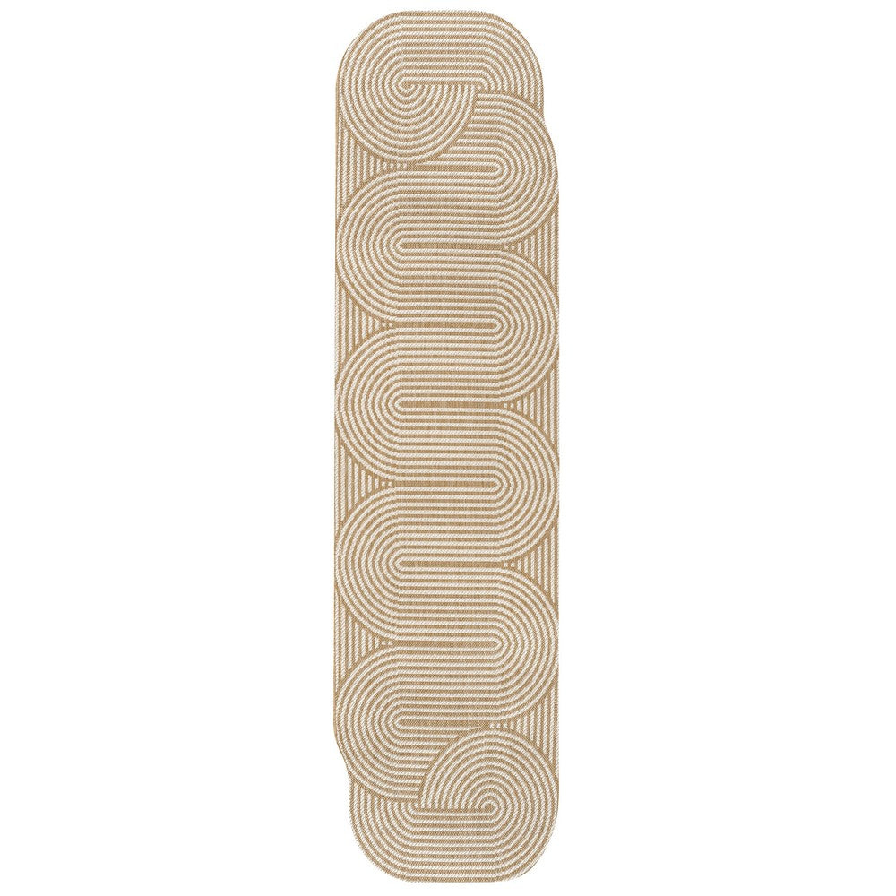 Fern Modern Geometric Arch Stripe Indoor/Outdoor Area Rug